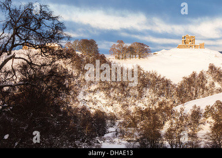 Auchindoun-Schloss in der Nähe von Dufftown in der Cabrach in Moray, Schottland Stockfoto