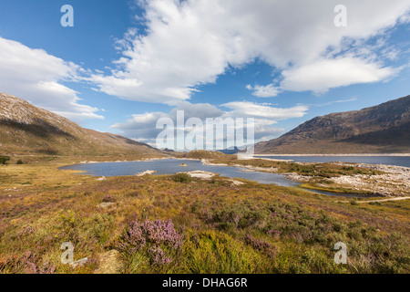 Loch Cluanie in den Highlands von Schottland. Stockfoto