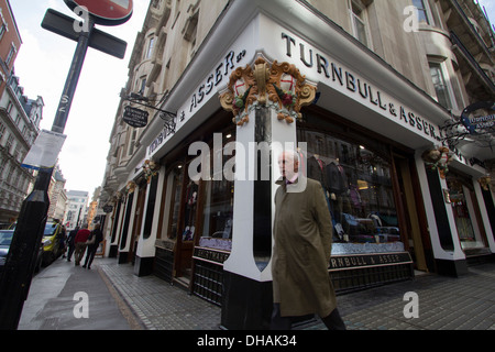 Turnbull und Asser Menswear Jermyn Street Stockfoto