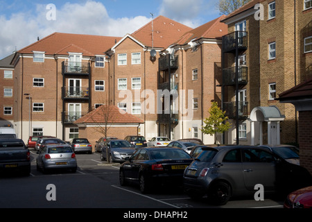 Neue günstige energieeffiziente Häuser in London Stockfoto