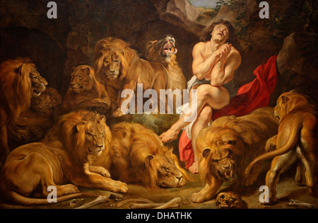 Daniel in der Löwengrube von Rubens, National Gallery of Art, Washington D.C., USA Stockfoto