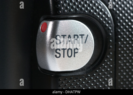 Start Stop Taste closeup Stockfoto