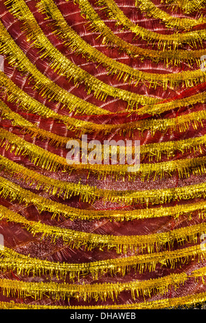 Indien, Uttarakhand, Haridwar, Textil, Stoff, fringe Stockfoto