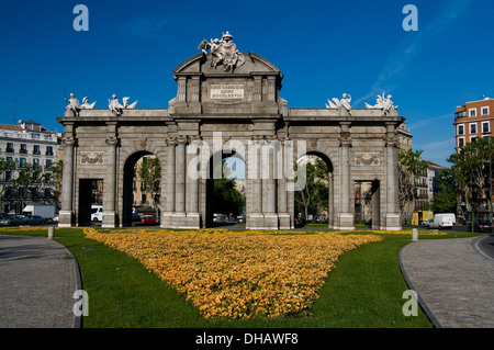 Alcalá-Tor (Puerta de Alcala), Independence Square. Madrid, Spanien Stockfoto