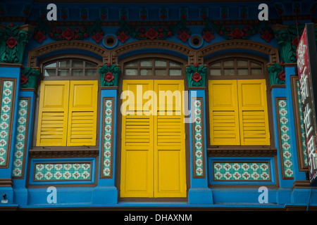 Geschäftshäusern sind architektonische Gebäude gefunden in Südost-Asien, besonders in Singapur und Penang. Stockfoto