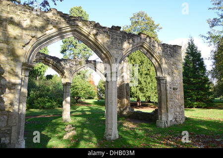 Trendell der Torheit Ruinen im Klostergarten, Abingdon-on-Thames, Oxfordshire, England, Vereinigtes Königreich Stockfoto