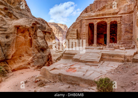 Gartengrab in Petra, Jordanien Stockfoto