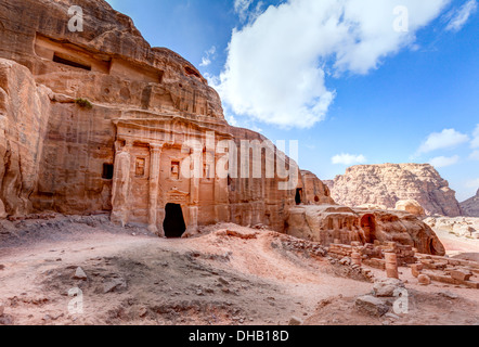 Soldaten-Grab in Petra, Jordanien Stockfoto
