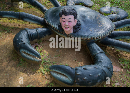 Haw Par Villa ist ein One of a Kind-Themenpark in Singapur Szenen aus der chinesischen Mythologie, konfuzianischen Geschichten, Folklore und Legenden. Stockfoto