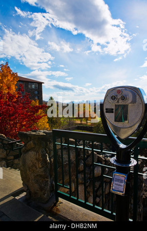 Ferngläser und Herbst Farbe an der Grove Park Inn Asheville North Carolina Stockfoto