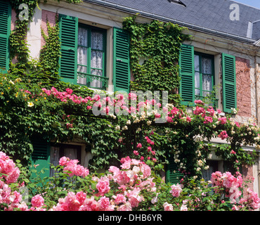 Monets Haus, Giverny, Normandie, Frankreich Stockfoto