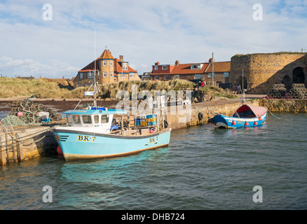 Angelboote/Fischerboote in Beadnell Hafen, Northumberland, England, UK Stockfoto