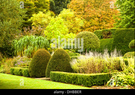 Eine grüne Umrandung im Herbst UK Stockfoto