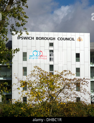 Ipswich Borough Council Büros auf der Südseite von Russel Straße Stockfoto