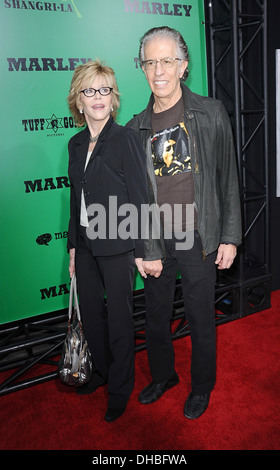 Jane Fonda und Richard Perry Los Angeles Premiere von Magnolia des Bildes "Marley" statt im Dome am Arclight Hollywood - Ankünfte Stockfoto