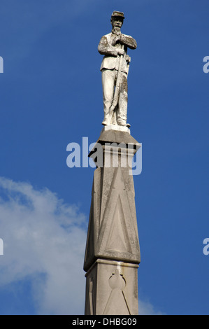 Jackson. Denkmal für die Konföderierten Toten (1891) bevor Charlotte Gebäude Kapern. USA. Stockfoto