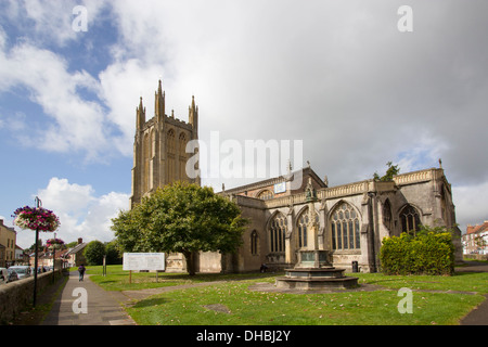 Kirche St. Cuthbert, Wells, Somerset, Großbritannien Stockfoto