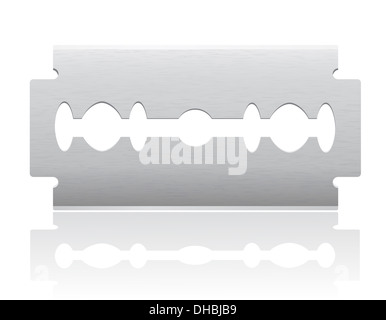 Klinge Abbildung isoliert auf weißem Hintergrund Stockfoto