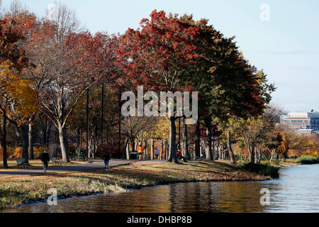 Die Esplanade am Charles River, Boston, Massachusetts, USA Stockfoto