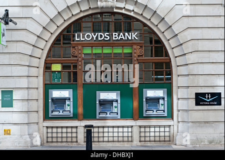 Lloyds Bank Birmingham Zweig neue Geldautomaten und logo Stockfoto