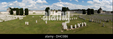 Panoramablick von Tyne Cot Stockfoto