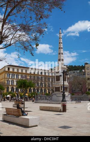 La Plaza De La Merced, Málaga, Andalusien, Spanien. Stockfoto