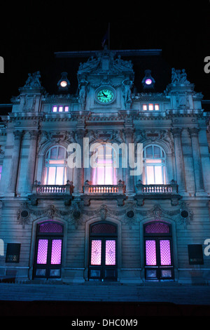 Tag Festival of Lights, "fete des lumières", Lyon, Rhône, Rhône-Alpes, Frankreich. Stockfoto