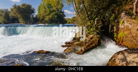 Wasserfälle am Fluss Manavgat in der Türkei Stockfoto