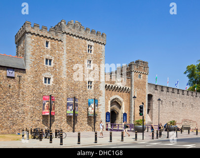 South Gate-Eingang der Burg Cardiff Stadtzentrum von Cardiff South Glamorgan South Wales GB UK EU Europa Stockfoto