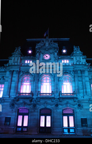 Tag Festival of Lights, "fete des lumières", Lyon, Rhône, Rhône-Alpes, Frankreich. Stockfoto