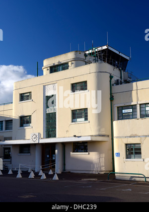 Shoreham Flughafen Art-deco-terminal-Gebäude beherbergt heute das Kolibri Restaurant und Café, West Sussex, UK Stockfoto