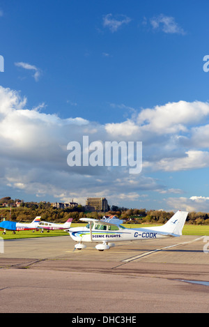 Der Flugplatz bei Shoreham Flughafen, West Sussex, UK Stockfoto