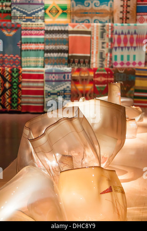 Geblasen Korb Glasskulpturen, Chihuly Garten und Glas, Seattle Center, Seattle, Washington Stockfoto