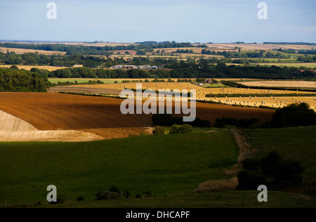 Blick über die Lincolnshire Wolds Stockfoto