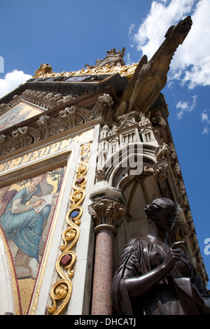 Albert Memorial London Restaurierung Stockfoto