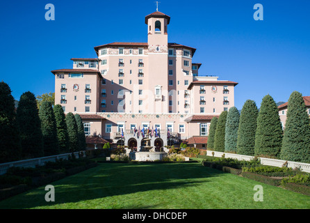 Broadmoor, historische Luxus-Hotel und Resort, Colorado Springs, Colorado, USA Stockfoto