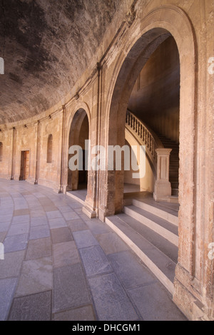 Palast Karls v. in Granada, Andalusien, Spanien Stockfoto