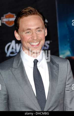Tom Hiddleston Weltpremiere von "The Avengers" am El Capitan Theatre - Ankünfte Hollywood Kalifornien - 11.04.12 Stockfoto