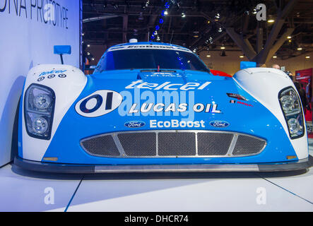 Las Vegas, Nevada, USA. 5. November 2013.  Ford EcoBoost Daytona Prototyp-Rennwagen auf der SEMA Show in Las Vegas, Navada, am 5. November 2013. Die SEMA Show ist die premier automotive Spezialprodukten Ereignis in der Welt handeln. © Yaacov Dagan/Alamy Live-Nachrichten Stockfoto