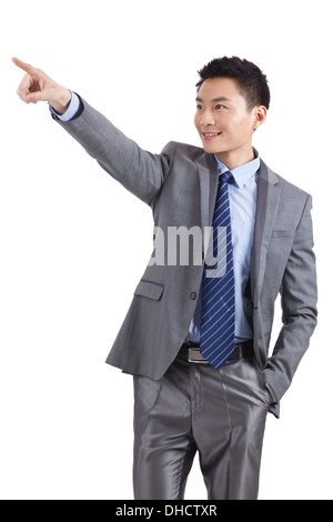 Porträt der jungen Unternehmer Führungskräfte Erweiterung Hände zu schütteln, Close-up Stockfoto