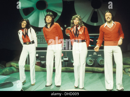 DIE BROTHERHOOD OF MAN UK pop Gruppe über 1976 Stockfoto