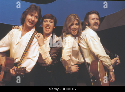 DIE BROTHERHOOD OF MAN UK pop Gruppe über 1976 Stockfoto