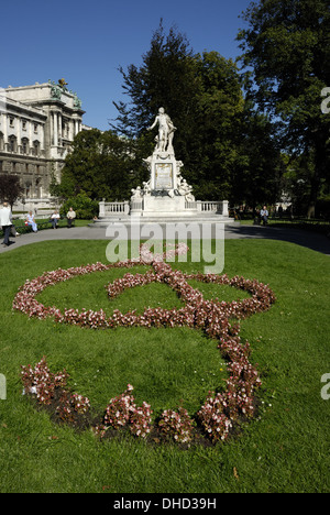 Mozart-Denkmal in Wien Stockfoto