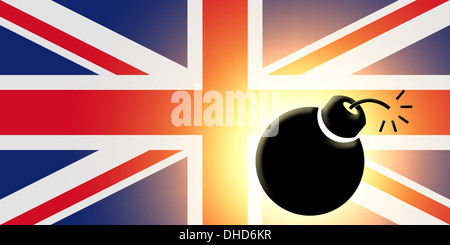 Die britische Flagge Stockfoto