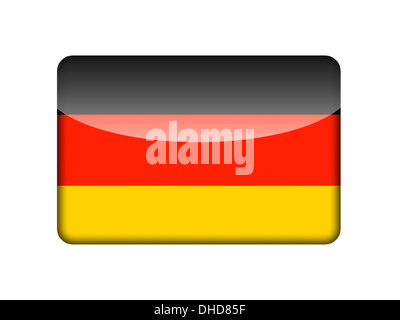 Die deutsche Flagge Stockfoto