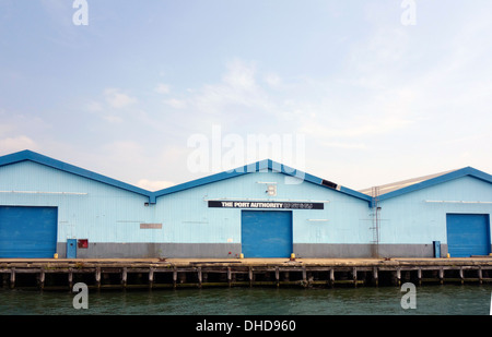 Lager am East River in Brooklyn Stockfoto