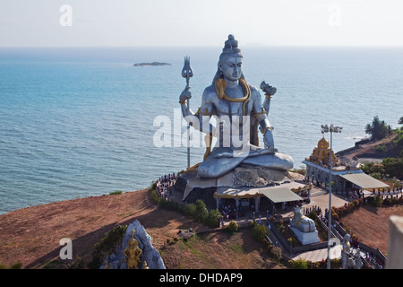 Eine große Statue von Shiva. Indien, Murudeshwar Stockfoto