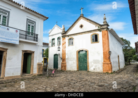 Nossa Senhora Rosario e São Benedito Kirche, Paraty, Bundesstaat Rio De Janeiro, Brasilien Stockfoto