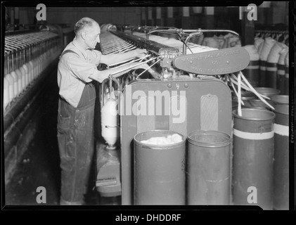 Millville, New Jersey - Textilien. Millville Manufacturing Co. (Mann verbinden Threads.) 518679 Stockfoto