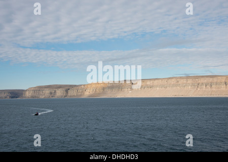 Kanada, Arktis-Archipel, Hudson Strait, Nunavut, Akpatok Insel. Stockfoto